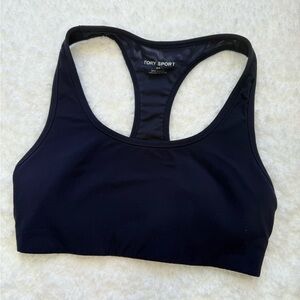 Tory Sport Black Racerback Sports Bra